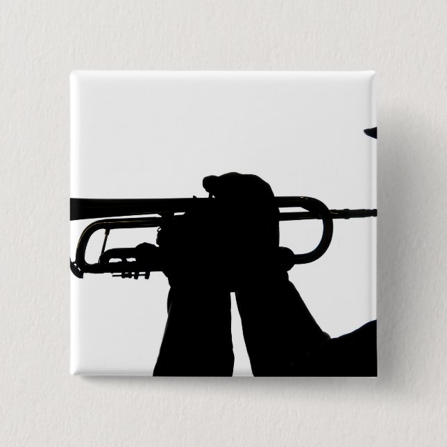 A service member plays a tune 15 cm square badge (Front)