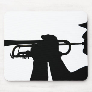 A service member plays a tune mouse pad