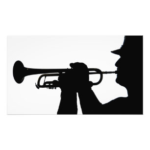 A service member plays a tune photo print