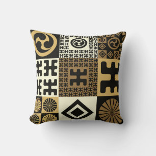 A set of japanese style seamless patterns, tribal cushion