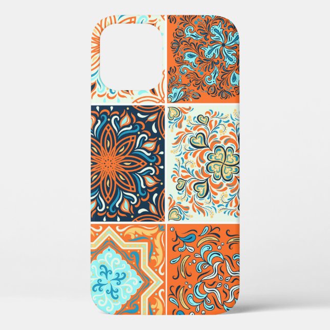 A set of ornaments,ceramic tiles. Abstract pattern Case-Mate iPhone Case (Back)