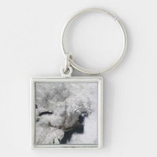 A severe winter storm key ring
