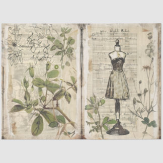 A Sewing Junk Journal Series Design #11 Tissue Paper