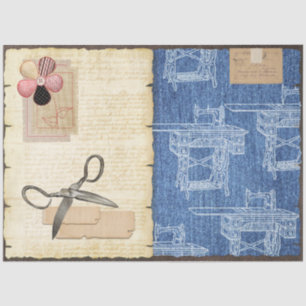 A Sewing Junk Journal Series Design #19 Tissue Paper