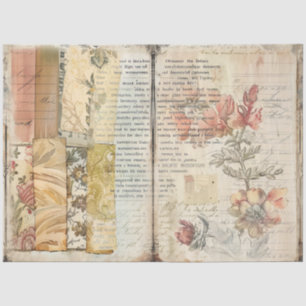 A Sewing Junk Journal Series Design #3 Tissue Paper