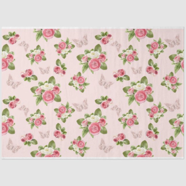 A Shabby Chic Series Design 10 Tissue Paper (Front)