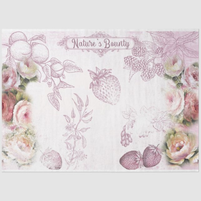 A Shabby Chic Series Design 37 Tissue Paper (Front)