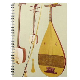A shamisen, a kokyu and a biwa, Japanese, from 'Mu Notebook