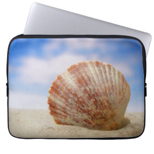 A Shell Propped In The Sand Laptop Sleeve