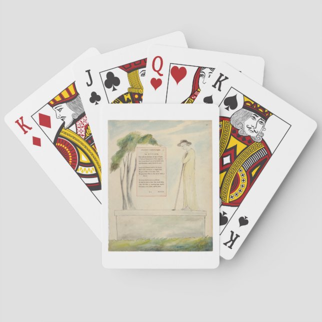 A Shepherd Reading the Epitaph, from Elegy Written Playing Cards (Back)