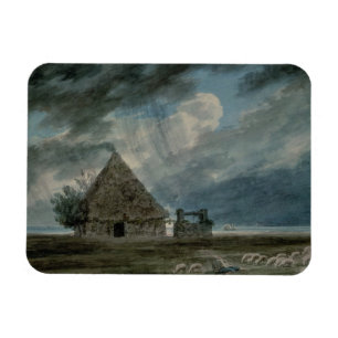 A Shepherd's Hut between Naples and Portici (w/c) Magnet