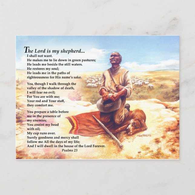 A Shepherd's Prayer Postcard (Front)