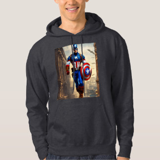 "A Shield of Justice","The Captain's Emblem" Hoodie