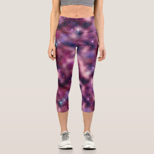 A Shimmering Galaxy Series Design 12 Capri Leggings
