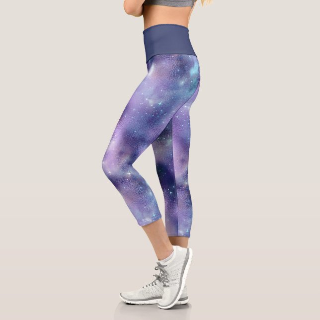 A Shimmering Galaxy Series Design 2   Capri Leggings (Left)