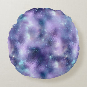A Shimmering Galaxy Series Design 2 Round Cushion