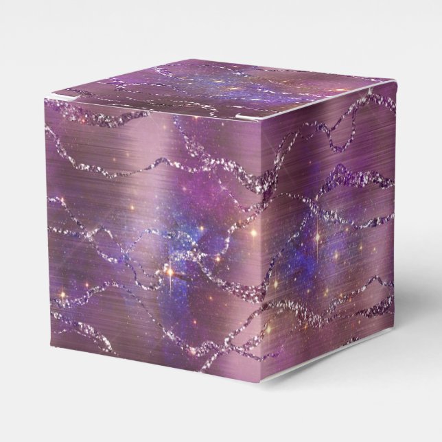 A Shimmering Galaxy Series Design 5   Favour Box (Front Side)