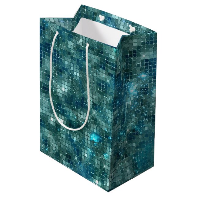 A Shimmering Galaxy Series Design 7  Medium Gift Bag (Back Angled)