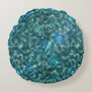 A Shimmering Galaxy Series Design 7 Round Cushion