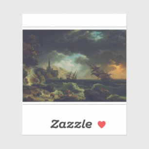 A Shipwreck in Stormy Seas by Claude-Joseph Vernet