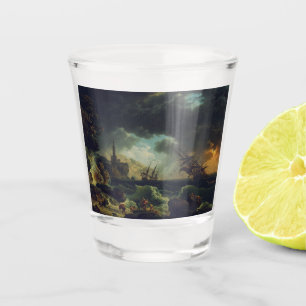 A Shipwreck in Stormy Seas by Claude-Joseph Vernet Shot Glass