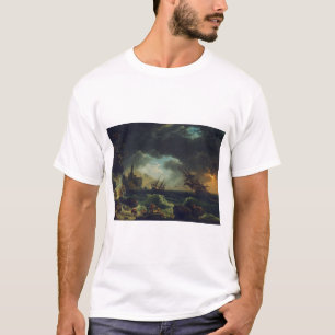 A Shipwreck in Stormy Seas by Claude-Joseph Vernet T-Shirt