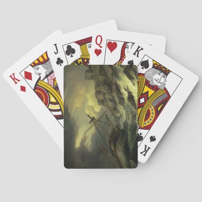 A Shipwreck, said to be `The Dutton' Playing Cards (Back)