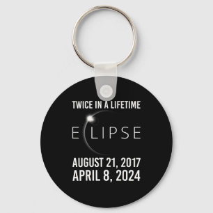 A Shirt Twice Lifetime Solar Eclipse Total Key Ring