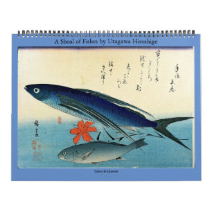 A Shoal of Fishes by Utagawa Hiroshige Calendar
