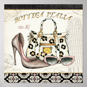 A Shoe, A Bag, and A Pair of Glasses Poster