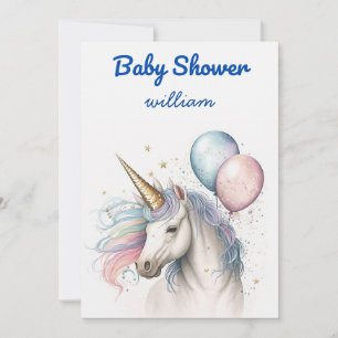 A Shower of Rainbows and Unicorns Invitation