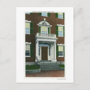 A Shreve Porch, Salem Doorway View Postcard