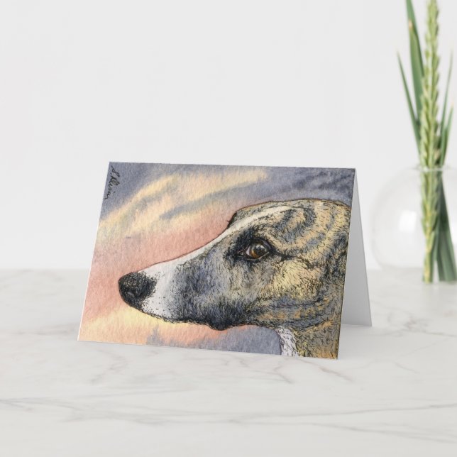 A Shy, Handsome Hound CARD (Front)