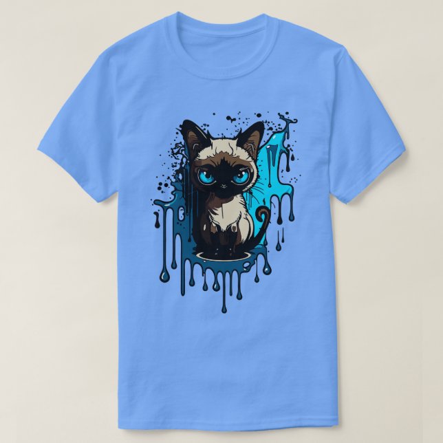 a siamese cat T-Shirt (Design Front)