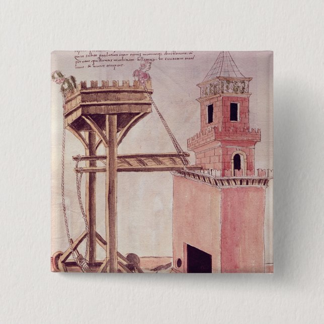 A siege machine 15 cm square badge (Front)