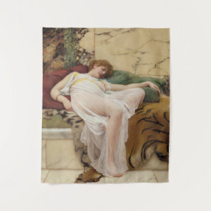 A Siesta by John William Godward Tapestry