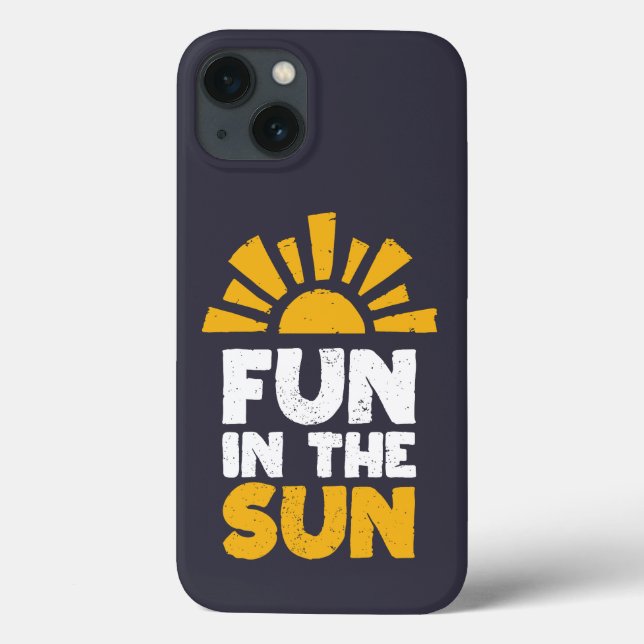 A sign that says fun on the sun Case-Mate iPhone case (Back)