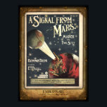 A Signal From Mars Sheet Music Poster<br><div class="desc">Mars was watching. The iconic cover art for Raymond Taylor's c. 1900 two-step recognised the fact that we were being observed.</div>