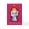 A silent night christmas angel greeting card red