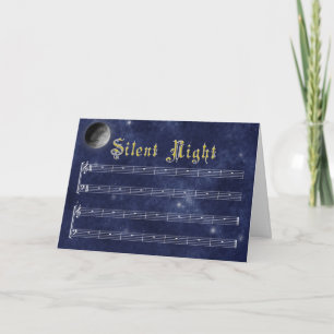 A Silent Night Christmas card