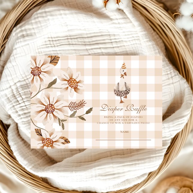 A Silly Goose Baby Shower Diapper Raffle Enclosure Card (Creator Uploaded)
