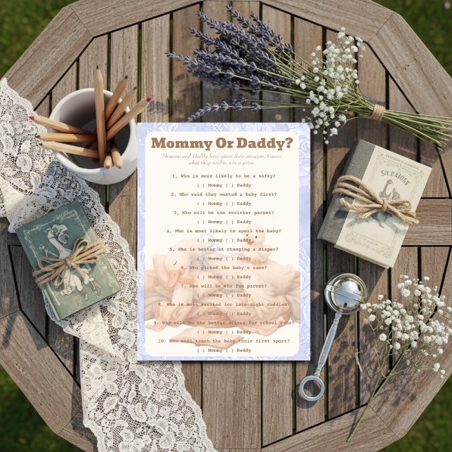 A Silly Goose Blue Guess Who Game card (A Silly Goose Blue Guess Who Game card)