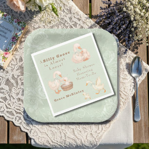 A Silly Goose Green Napkin