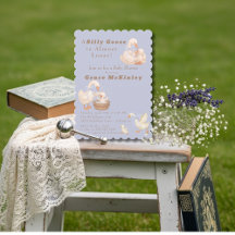 A Silly Goose is Almost Loose Blue Baby Shower