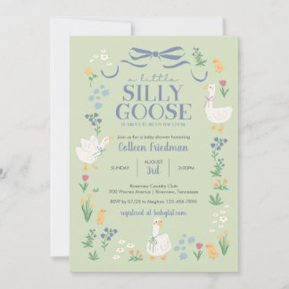 A Silly Little Goose Baby Shower Invitation