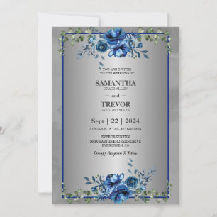 A Silver Celebration of Love Invitation