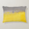 'A Simple Abstract' Grey and Yellow Art Pillow