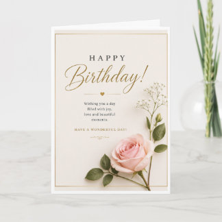 A simple and elegant birthday card