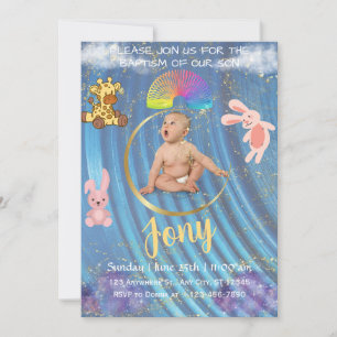 A simple blue invitation. holiday card