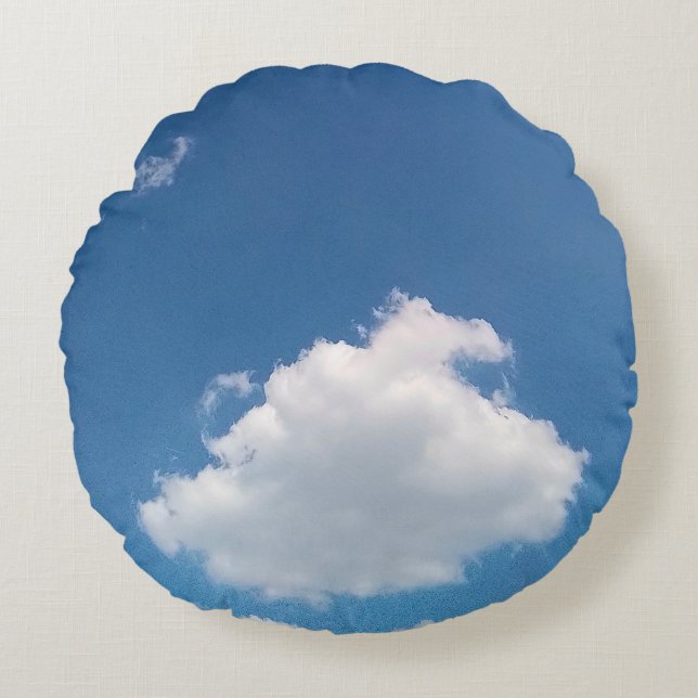 A simple cloud round cushion (Front)